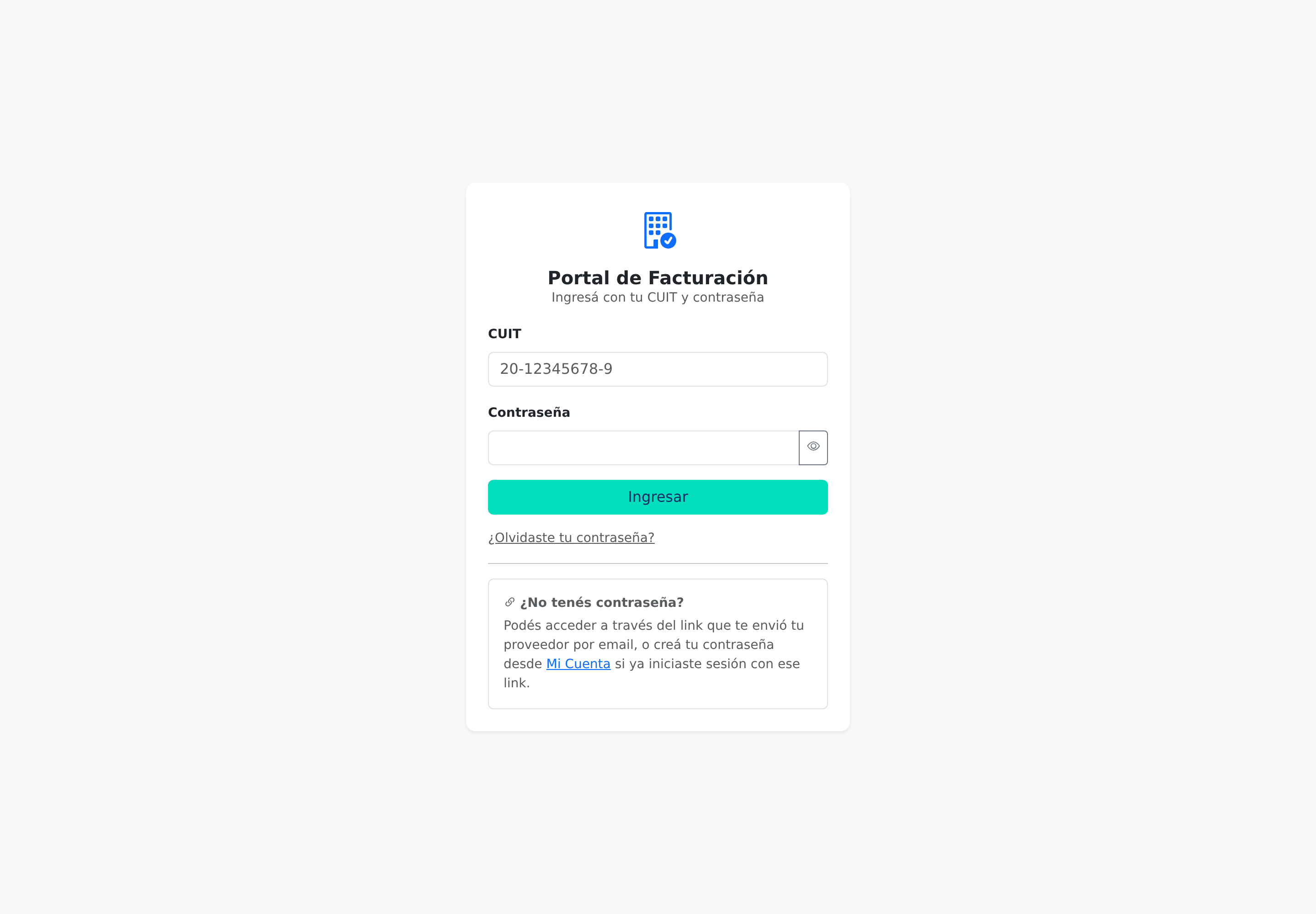 Portal del cliente de Sara para ver y descargar sus comprobantes